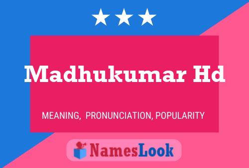 Madhukumar Hd Name Poster