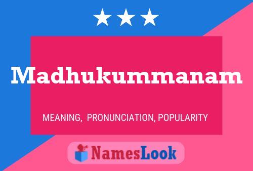 Madhukummanam Name Poster