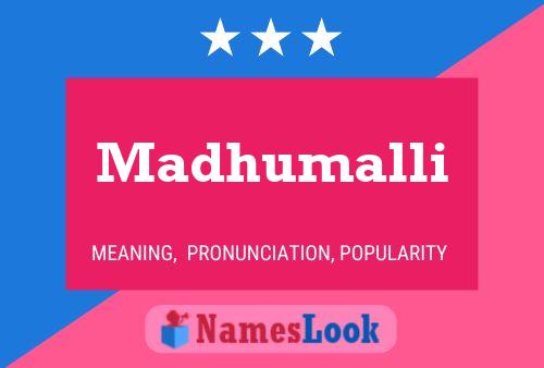 Madhumalli Name Poster