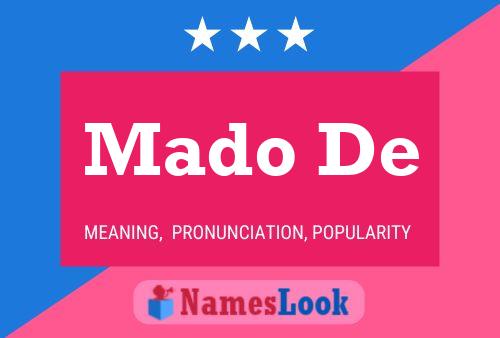 Mado De Name Poster