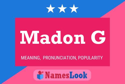 Madon G Name Poster