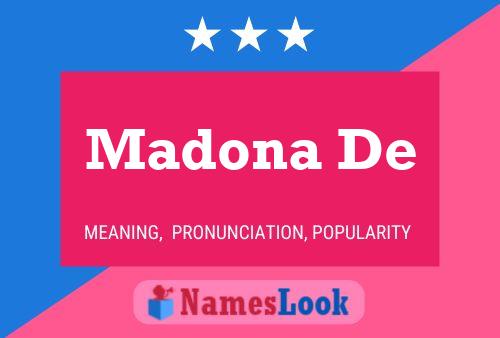 Madona De Name Poster