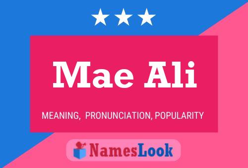 Mae Ali Name Poster