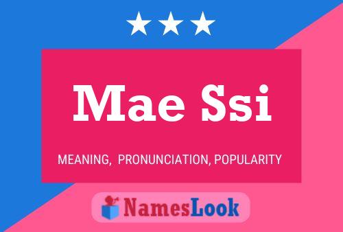 Mae Ssi Name Poster