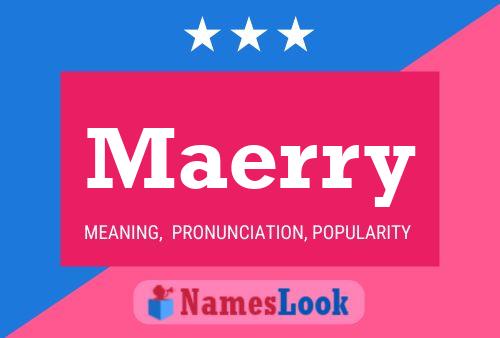 Maerry Name Poster