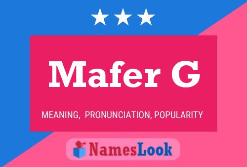 Mafer G Name Poster