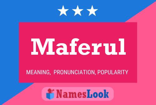 Maferul Name Poster