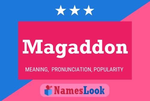 Magaddon Name Poster