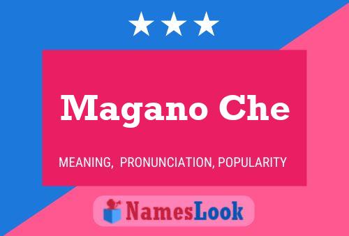 Magano Che Name Poster