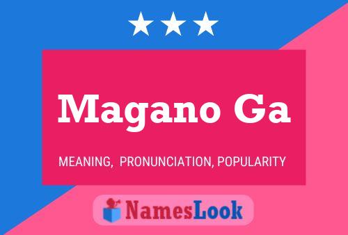 Magano Ga Name Poster