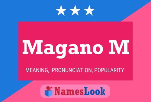 Magano M Name Poster