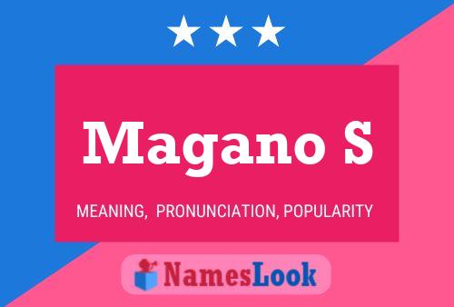 Magano S Name Poster