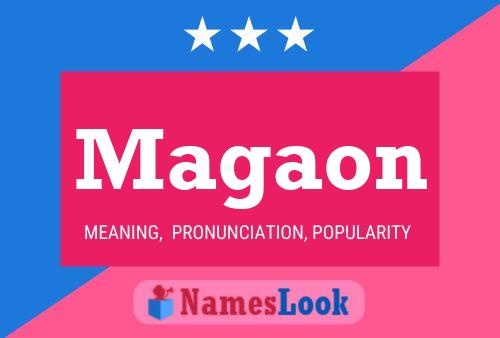 Magaon Name Poster