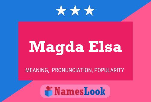 Magda Elsa Name Poster