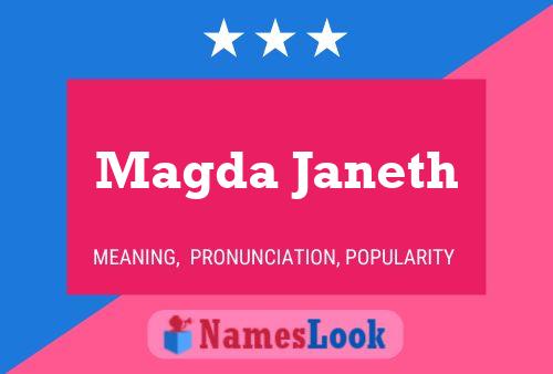 Magda Janeth Name Poster