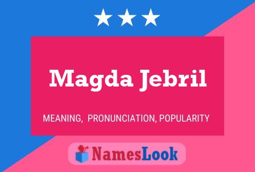 Magda Jebril Name Poster