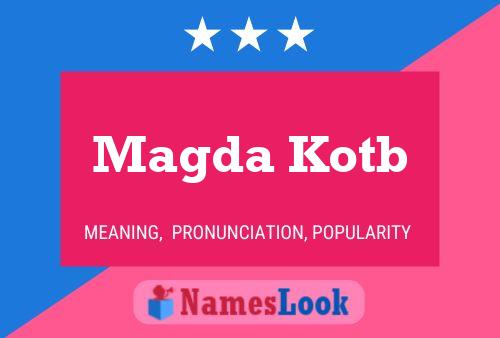 Magda Kotb Name Poster