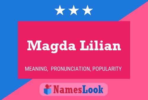 Magda Lilian Name Poster