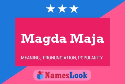 Magda Maja Name Poster