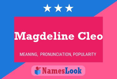 Magdeline Cleo Name Poster