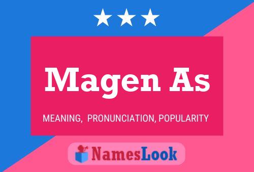 Magen As Name Poster