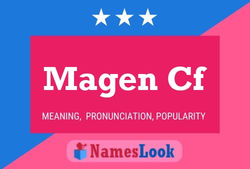 Magen Cf Name Poster