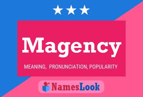 Magency Name Poster