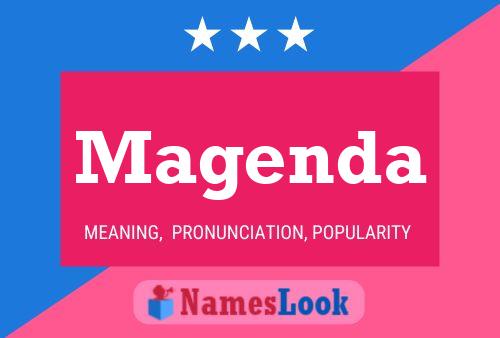 Magenda Name Poster