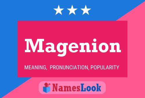 Magenion Name Poster