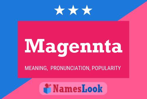 Magennta Name Poster