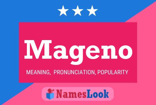 Mageno Name Poster