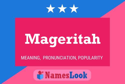 Mageritah Name Poster