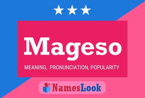 Mageso Name Poster