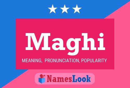 Maghi Name Poster