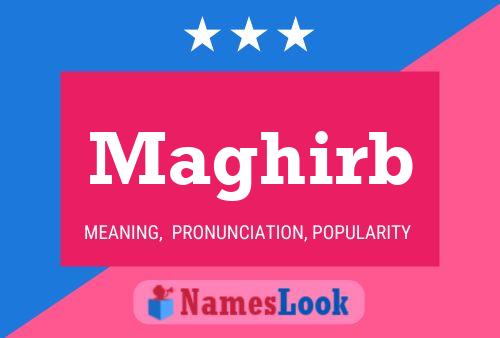 Maghirb Name Poster