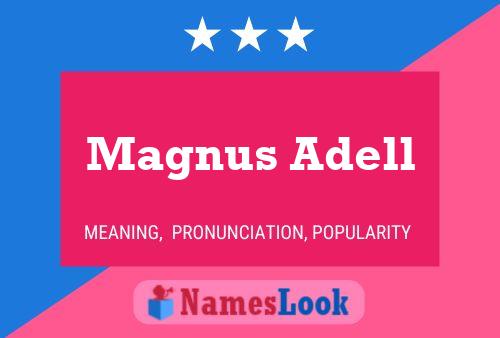 Magnus Adell Name Poster