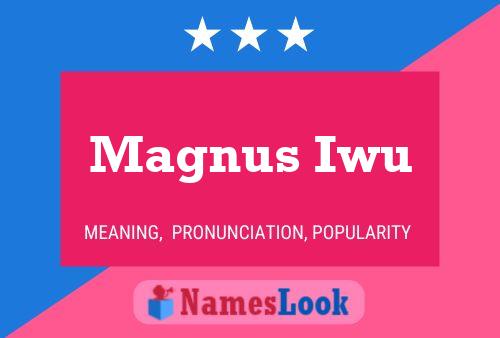 Magnus Iwu Name Poster