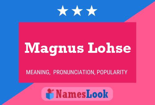 Magnus Lohse Name Poster