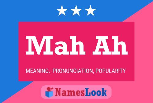 Mah Ah Name Poster