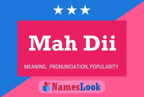 Mah Dii Name Poster