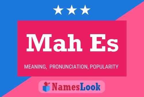 Mah Es Name Poster