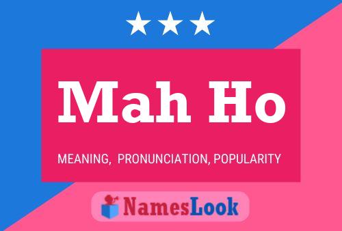 Mah Ho Name Poster