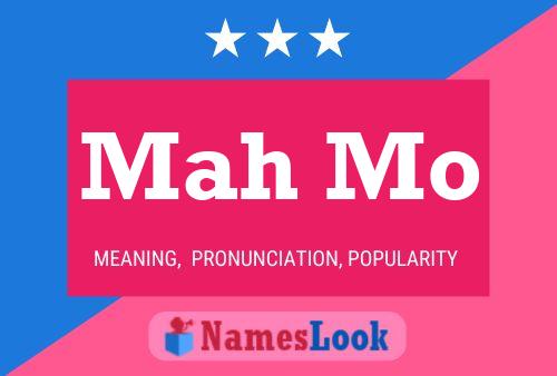 Mah Mo Name Poster