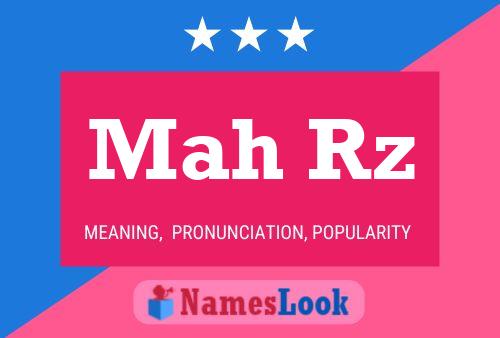 Mah Rz Name Poster