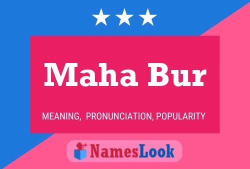 Maha Bur Name Poster