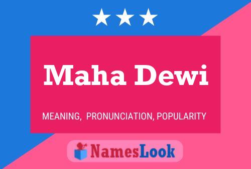 Maha Dewi Name Poster