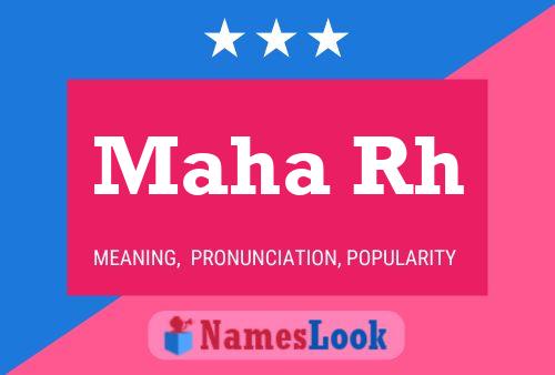 Maha Rh Name Poster