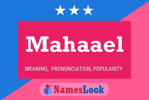 Mahaael Name Poster