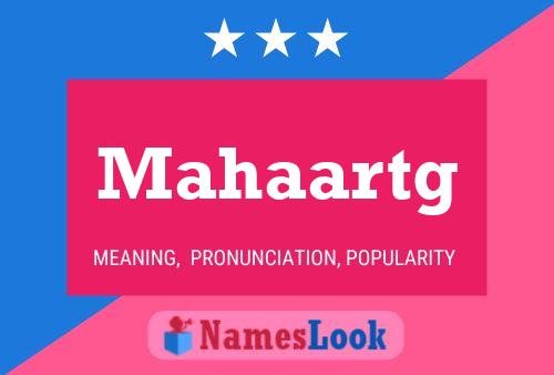 Mahaartg Name Poster