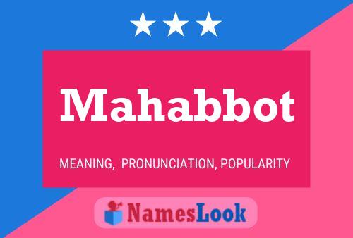 Mahabbot Name Poster